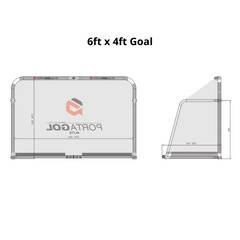PORTAGOL Elite Folding Aluminium Goal 6ft x 4ft