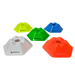 COREPLAY 2" Hexagonal Space Marker Cones (50 Pack)