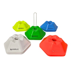 COREPLAY 2" Hexagonal Space Marker Cones (50 Pack)