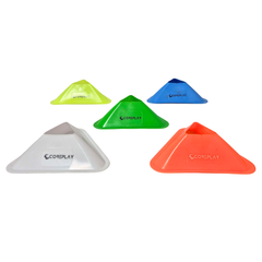 COREPLAY 2" (5cm) Triangle Space Marker Cones (50 Pack)