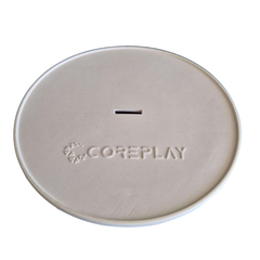 Close-up of natural rubber surface on COREPLAY flat marker. WHITE