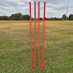 COREPLAY 170cm Fixed Spike Agility Poles 25mm (4 pack)