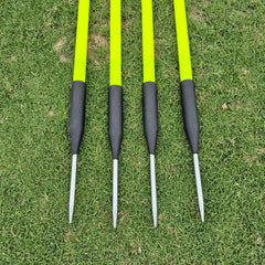 COREPLAY 170cm Fixed Spike Agility Poles Spring Base 25mm (4 Pack)