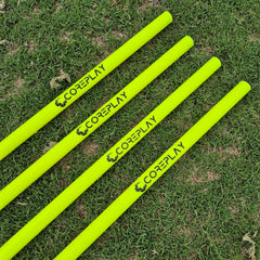 COREPLAY 170cm Fixed Spike Agility Poles Spring Base 25mm (4 Pack)