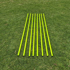 COREPLAY 170cm 2-piece Agility Poles with Detachable Spring Base 25mm (8 pack)