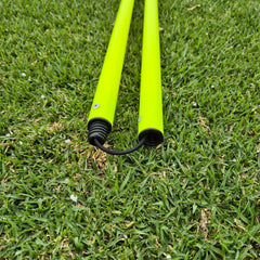 COREPLAY 170cm 2-piece Agility Poles with Detachable Spring Base 25mm (8 pack)