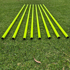 COREPLAY 170cm 2-piece Agility Poles with Detachable Spring Base 25mm (8 pack)