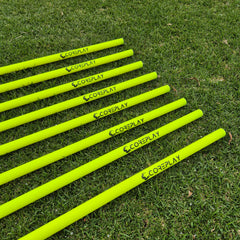 COREPLAY 170cm 2-piece Agility Poles with Detachable Spring Base 25mm (8 pack)