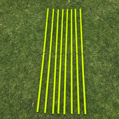 COREPLAY 170cm 2-piece Agility Poles with Detachable Spring Base 25mm (8 pack)