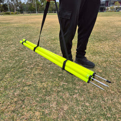 COREPLAY 86-170CM Telescopic Agility Poles 33mm Tube (4 pack)