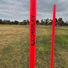 COREPLAY 170cm Fixed Spike Agility Poles 25mm (4 pack)