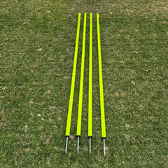 COREPLAY 170cm Fixed Spike Agility Poles 25mm (4 pack)