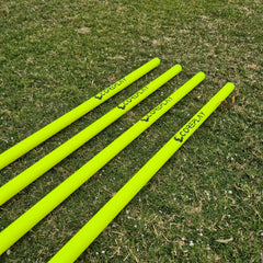 COREPLAY 170cm Fixed Spike Agility Poles 25mm (4 pack)