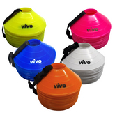 >> VIVO 2" Marker Cones With Carry Strap (Pack of 25)