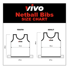 VIVO Netball Bibs - Set of 7 [Youth/Adult Sizes]
