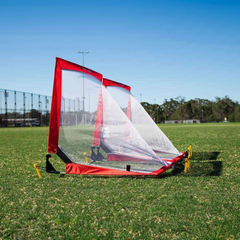 PORTAGOL Square Pop Up Soccer Goals - Set of 2 Goals in a Carry Bag