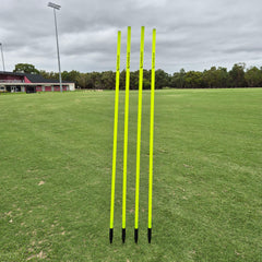 COREPLAY 170cm Fixed Spike Agility Poles Spring Base 25mm (4 Pack)