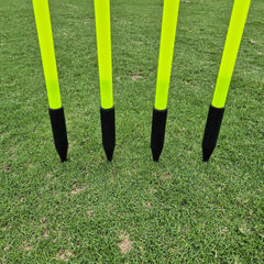 COREPLAY 170cm Fixed Spike Agility Poles Spring Base 25mm (4 Pack)