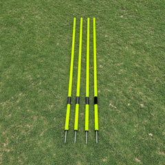 COREPLAY 170CM Fixed Spike Elite Agility Poles Spring Loaded 30mm (4 pack)