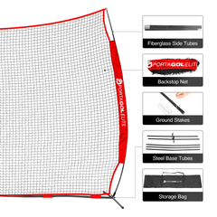 PortaGol Elite Backstop Barrier Net - Large (6m)