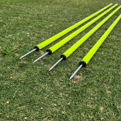 COREPLAY 170cm Fixed Spike Agility Poles 25mm (4 pack)