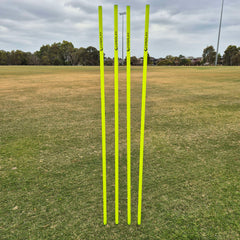 COREPLAY 170cm Fixed Spike Agility Poles 25mm (4 pack)