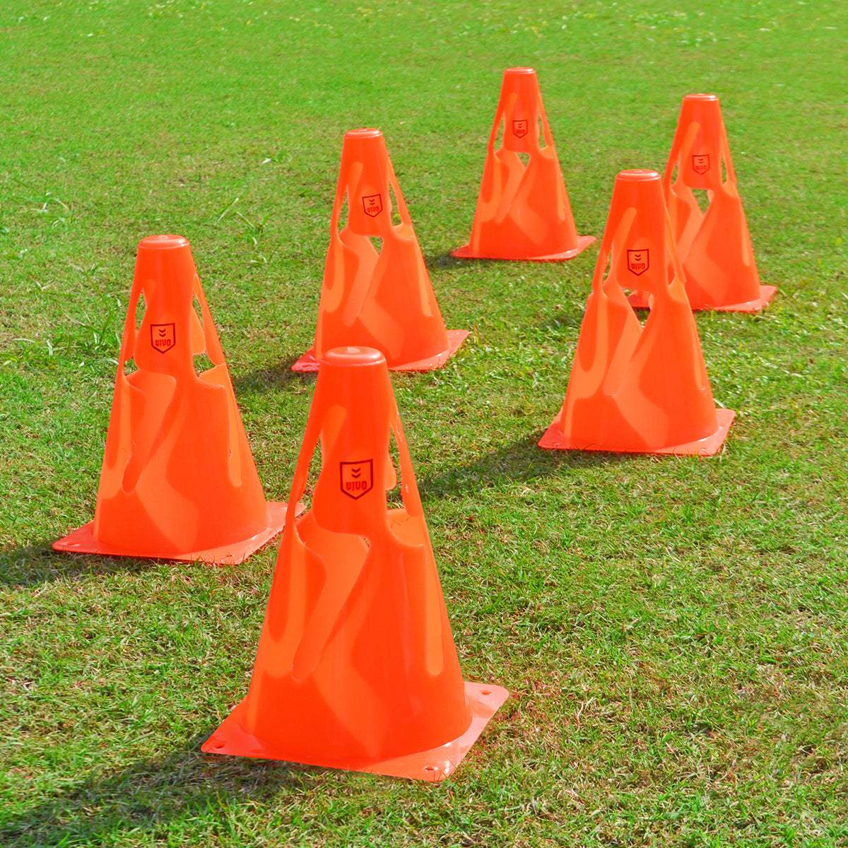 VIVO COLLAPSIBLE CONE 9" SET OF 6-Cosco-All Football,Cosco,FIFA approved,Matchday Equipment,Newest Addition,Size 5