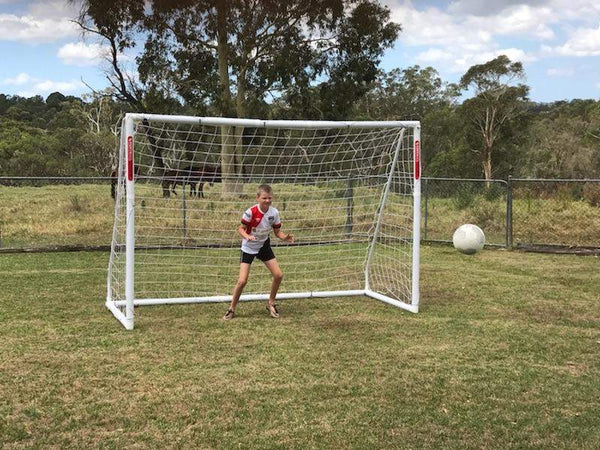 uPVC Football Goal (Without Bungee) - Shatter Proof - 2 YEAR WARRANTY-Pro Football Group-3m x 2m,5m x 2m,all,Goals,Portable,Pro Sports,PVC Goals,uPVC