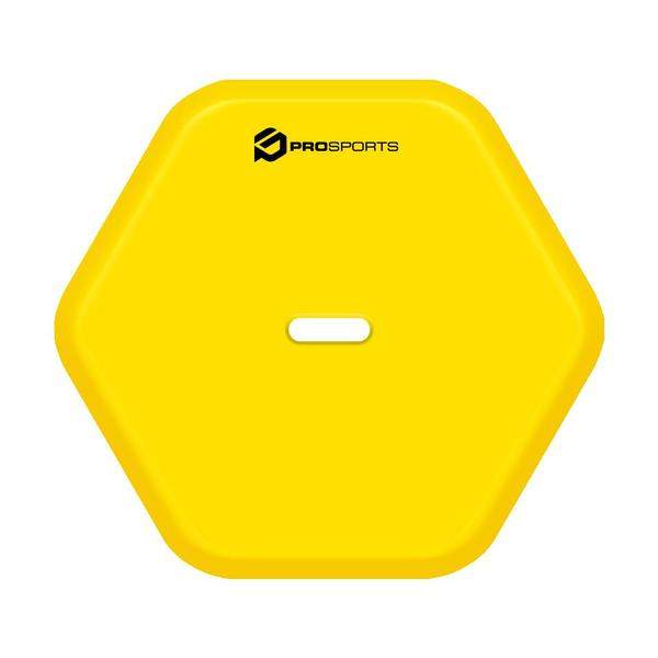 Hexagonal Flat Disc Markers (Pack of 10)-Pro Football Group-Cones & Markers,Functional Training,Ground Equipment,Markers,Matchday Equipment,Parts & Accessories,Speed & Agility,Training Equipment