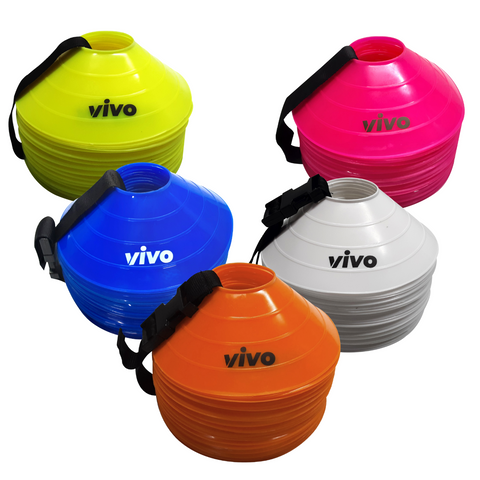 VIVO Marker Cones With Carry Strap (Pack of 25)